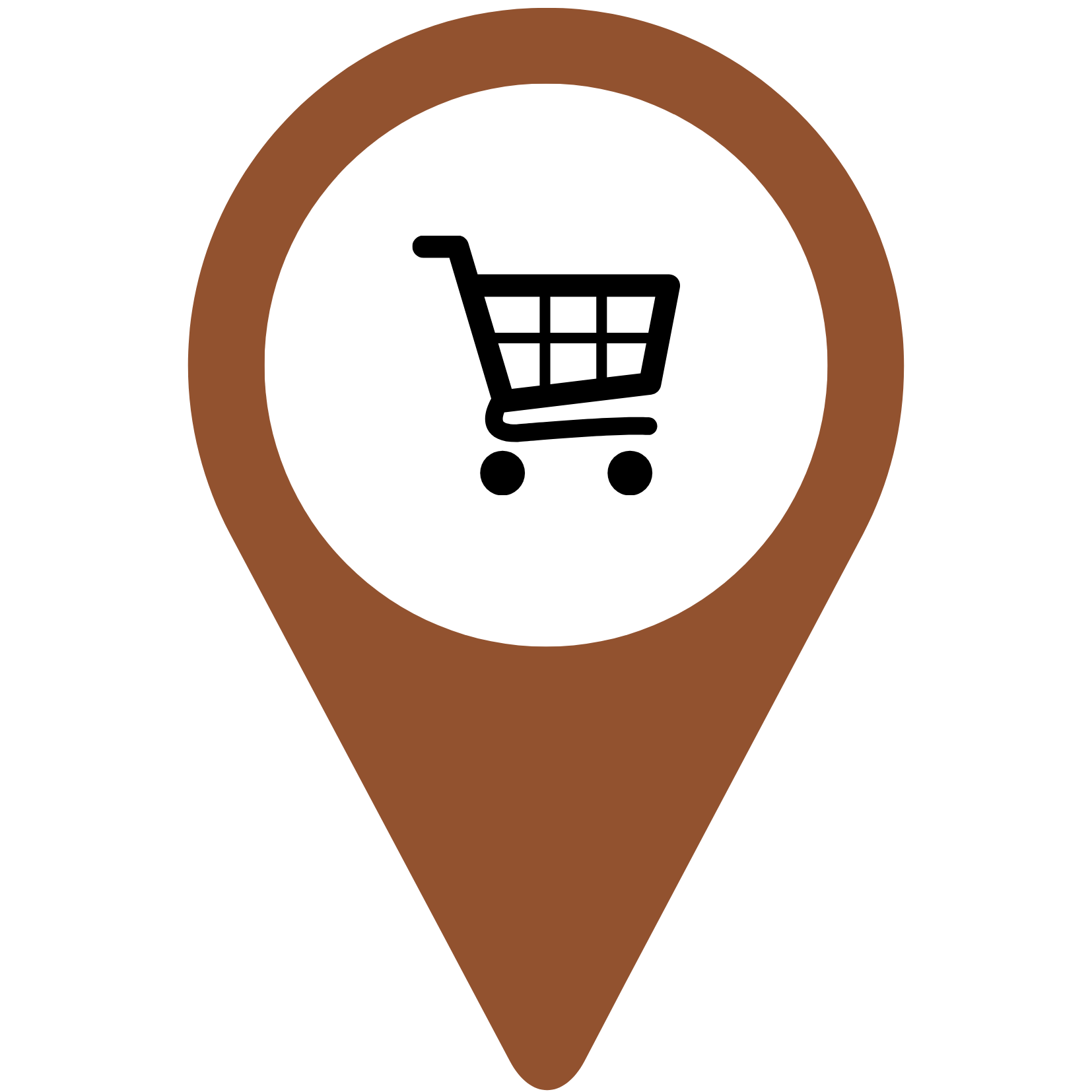 Pin na mapě Košík