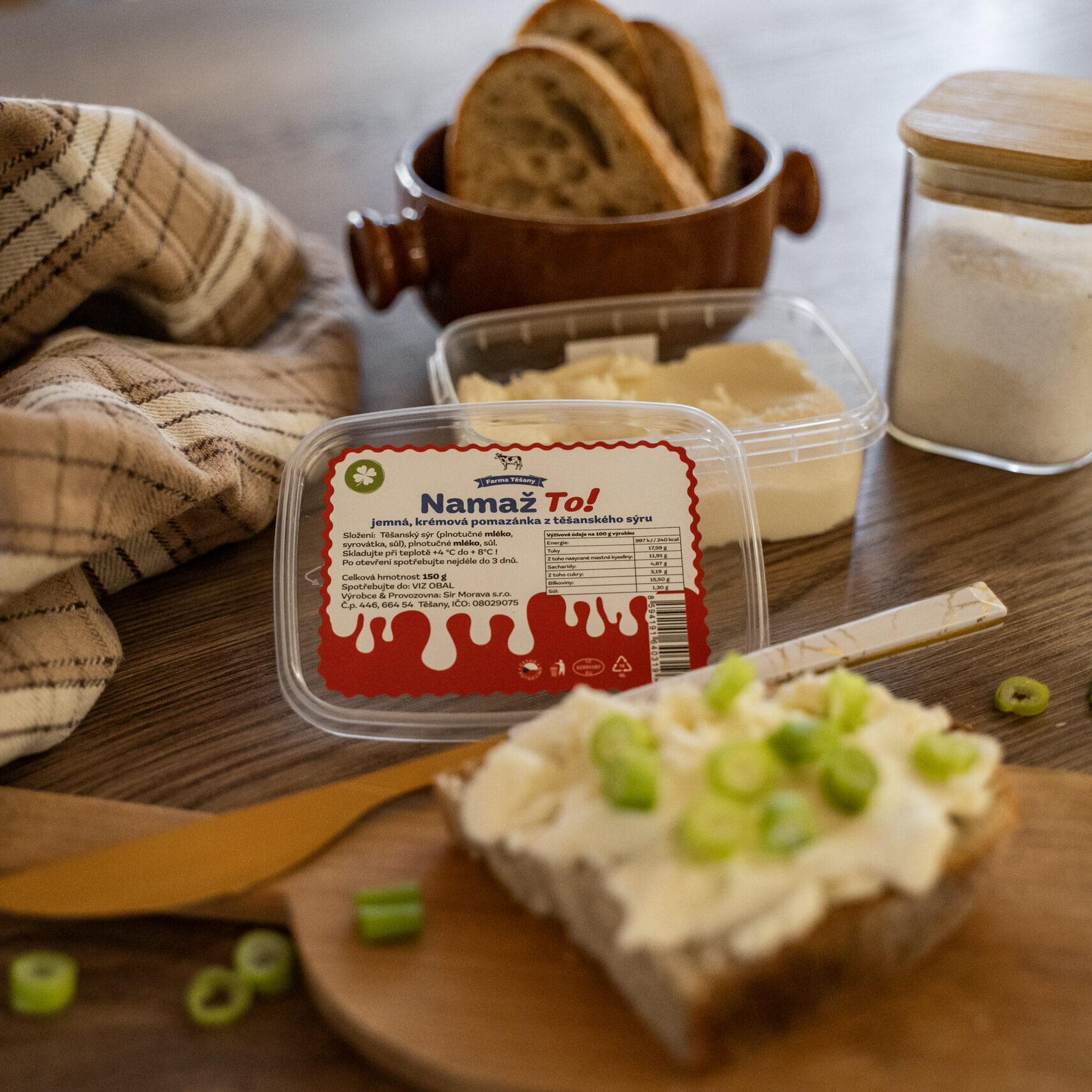 Jemná krémová pomazánka z Farmy Těšany
