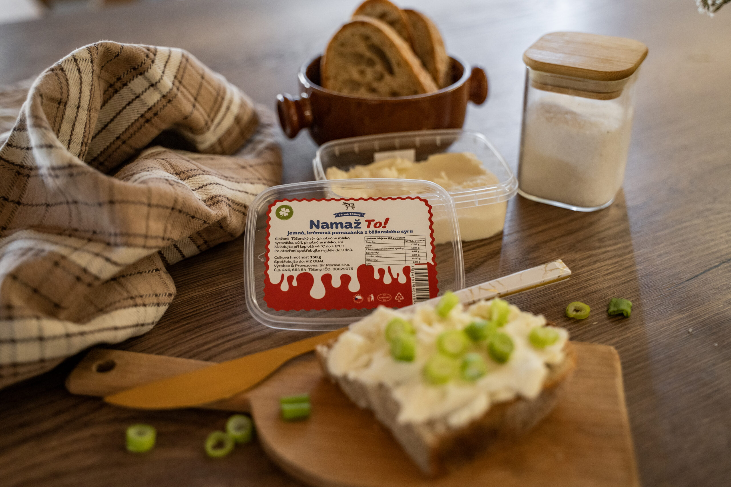 Jemná krémová pomazánka z Farmy Těšany
