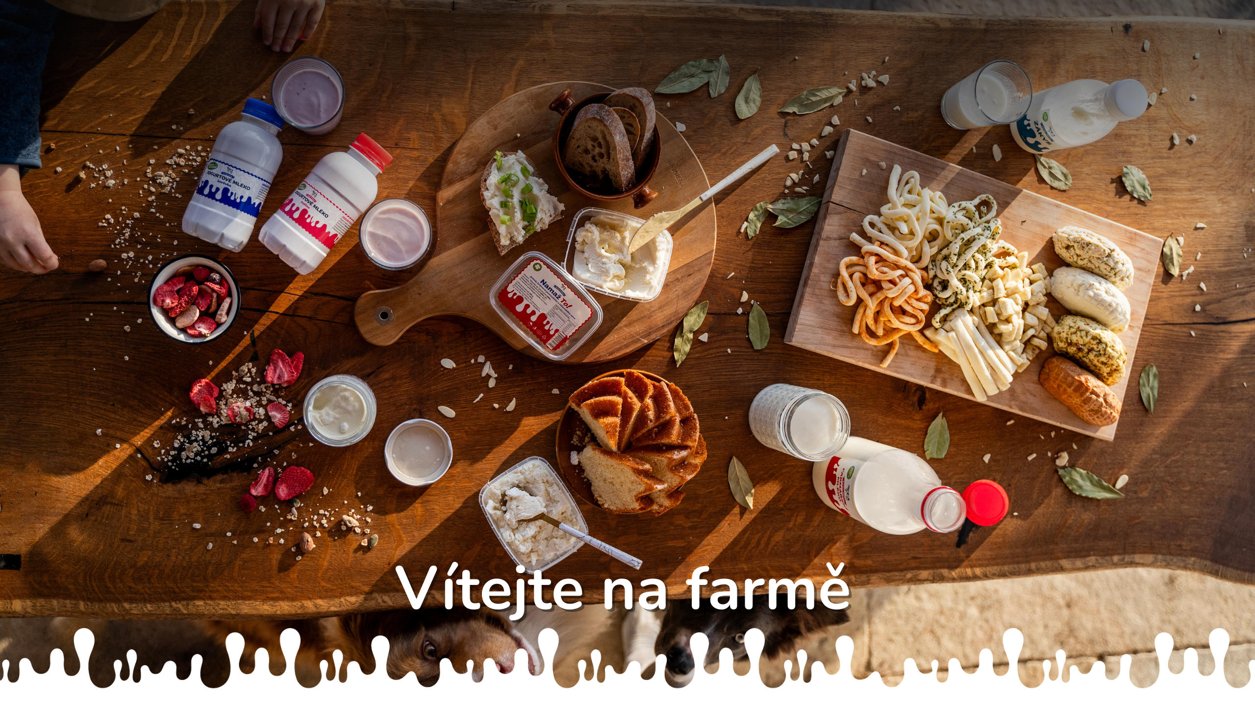 Farmářská hostina s produkty z Farmy Těšany